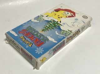VTG 1999 Nintendo Pokemon Pikachu ' s Winter Vacation VHS Tape Movie Christmas 2