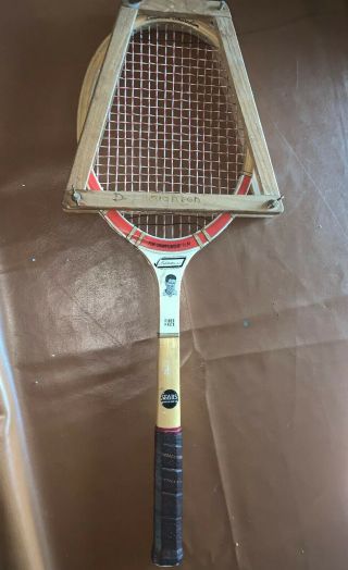 Vintage Rare Ted Williams Sears Fibre Face Wood Tennis Racket