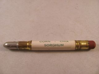 Antique Vintage Advertising Bullet Pencil Dekalb Corn Chix Sorghum Feed Seed 2