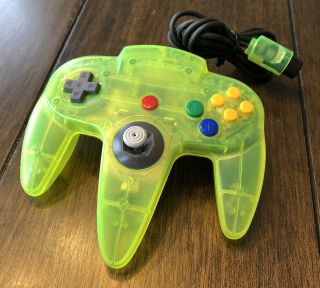 Nintendo 64 N64 Controller Extreme Green Limited Edition Lime Neon Rare