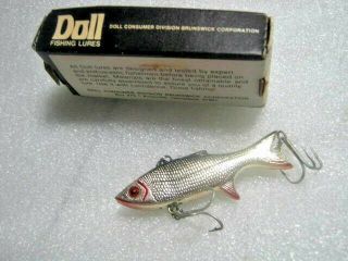 Rare Old Vintage Doll Top Secret Ditch Digger Rattling Lipless Lure Lures Nib