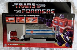 G1 1984 Optimus Prime Boxed • 100 Complete • Generation One Transformer