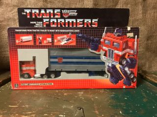 Transformers G1 Pre Rub Optimus Prime Complete W/ Box