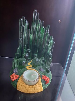 Rare Wizard Of Oz Emerald City Tea Lite Candle Holder