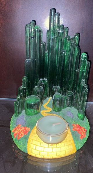 Rare Wizard Of Oz Emerald City Tea lite Candle Holder 2