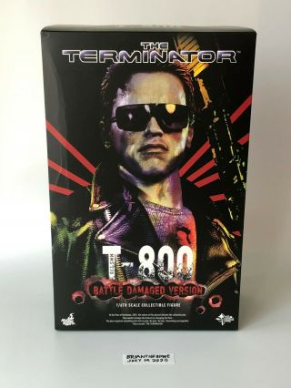 Hot Toys Mms238 T800 Terminator Battle Arnold Schwarzenegger - Usa