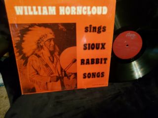William Horncloud Sioux Rabbit Songs Lp Canyon Records Native Indian Music Rare