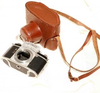 Ihagee Dresden Exa Exakta 35mm Slr Film Camera Very Rare Model With Ca