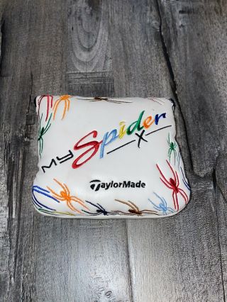 Rare Taylormade My Spider X Putter Rainbow Spider Mallet Headcover Cover