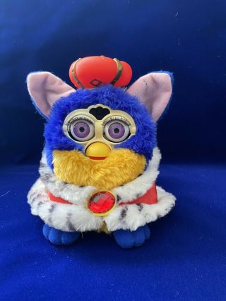Rare Furby Your Royal Majesty King 2000 Limited Edition Purple Eyes Not