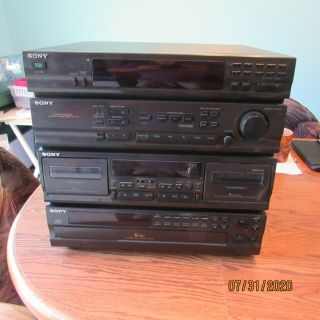 Rare Sony Hcd - 541 Stereo System With All Cords Check Power Cord
