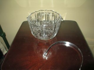Rare Vintage Fostoria Glass Navarre Etched Ice Bucket