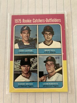 1975 Topps Gary Carter/ Marc Hill/ Dan Meyer/ Leon Roberts 620 Baseball Card