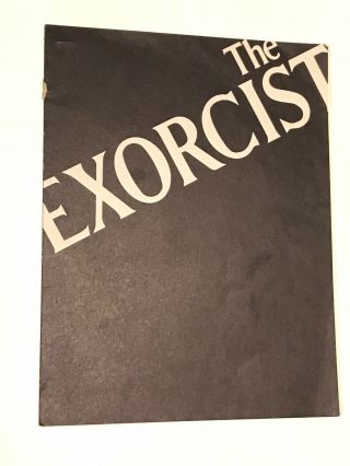 The Exorcist - Rare Movie Program And Notes 1973 - Linda Blair