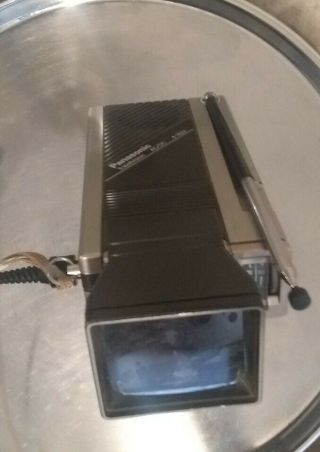 Rare Vintage Panasonic Portable Travel Tv Tr - 1030p 1984