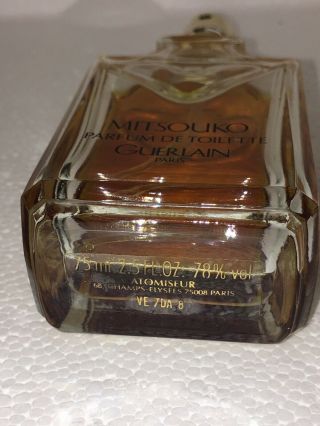 Niche Rare Vintage GUERLAIN MITSOUKO Parfum de Toilette 75 ml 2.  7 oz. 3
