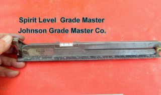 Precision Pitch Gauge Johnson Grade Master Sliding Grade Level Very Rare
