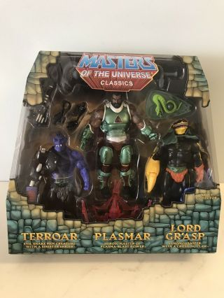 Masters Of The Universe Classics: Terroar Plasmar Lord Grasp Power - Con 3 - Pack