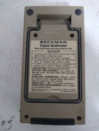 Vintage Beckman Tech 310 - Digital Multimeter 3