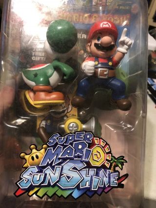 Mario Sunshine Mario and Yoshi Figure Nintendo Power Rare 2