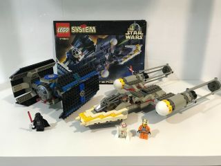 Lego 7150 Rare Star Wars Tie Fighter & Y - Wing Complete No Box
