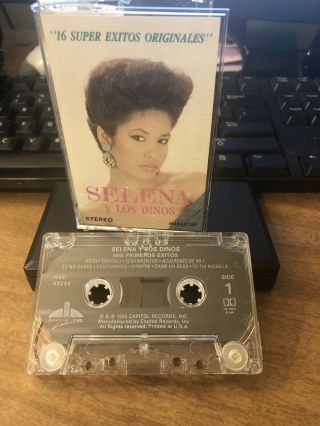 Selena Y Los Dinos Rare Audio Cassette 16 Exitos 1995