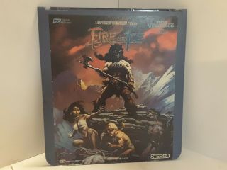 Ced Videodisc - Fire And Ice - Animated Movie - Very Rare