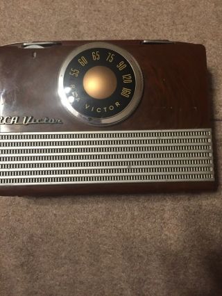Rare Vintage Rca Victor Tube Radio Not Portable