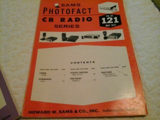 VINTAGE SAMS PHOTOFACT CB RADIO SERIES - CB - 120 & CB - 121 May 1977 3