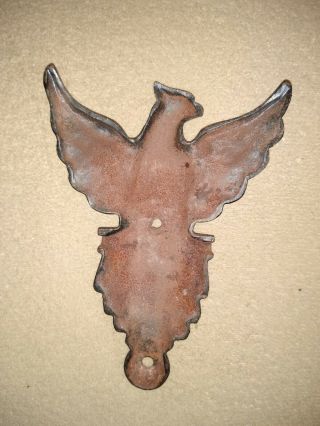 Vintage black cast iron Eagle door Knocker/ missing knocker 2