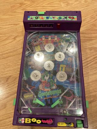 Vintage Srm Rare R.  L Stein Goosebumps Electronic Pinball Game 90 