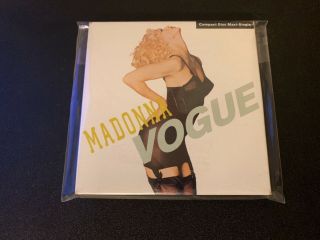 Madonna Vogue Rare Usa Cd In Cardboard Slipcover 1st Issue Slipcase