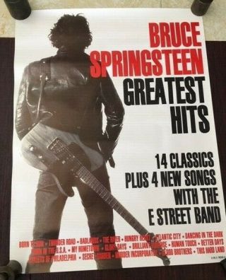22x29 Cool Poster Bruce Springsteen Greatest Hits Leather Jacket Rock Star C3