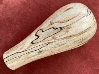 A Superior Stick Handle In Spalted Beech Wood.