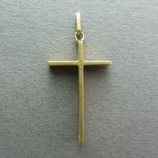 French Antique Religious Crucifix Brass Jesus Christ Cross