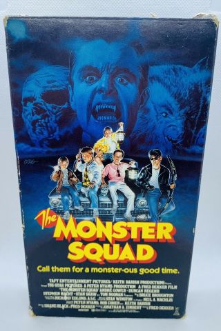 The Monster Squad Vhs - Cult,  Horror,  Rare,  Htf (1987) Halloween Classic