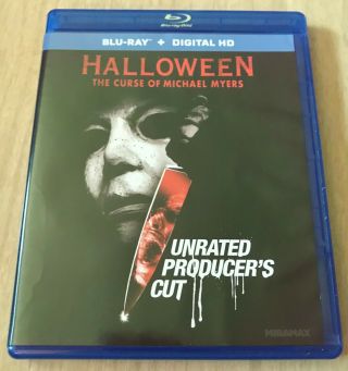 Halloween 6 The Curse Of Michael Myers Unrated Producers Cut Blu Ray Rare Oop