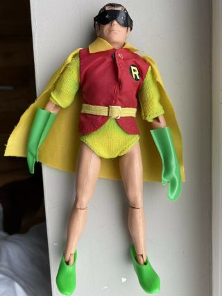 1972 Rm Removeable Mask Robin Wgsh Mego Rare Yellow Outfit Tunic Batman Vhtf