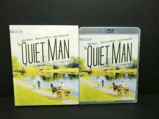 The Quiet Man Blu - Ray W/ Oop Rare Slipcover.  Olive Signature Films.  John Wayne