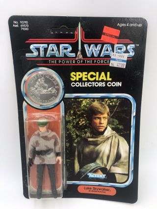 Kenner Star Wars Luke Skywalker Endor Poncho Potf Coin Moc Special Coin