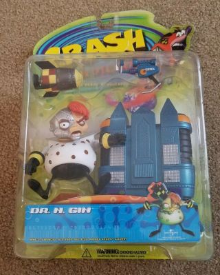 Crash Bandicoot Dr.  N Gin 1999 Series 2 In Factory Box Action Figure