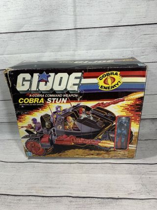 Gi Joe Cobra Stun 1986 Unassembled In Opened Box Vintage