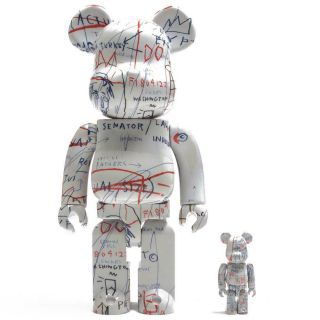 Medicom BE@RBRICK Jean - Michel Basquiat 2 100 400 Bearbrick Figure Set 2