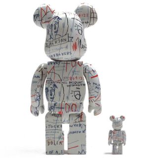 Medicom BE@RBRICK Jean - Michel Basquiat 2 100 400 Bearbrick Figure Set 3