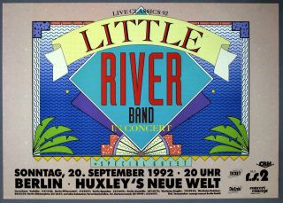 Little River Band Rare Vintage Berlin 1992 Live Classics Concert Poster