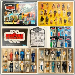 1980 Vintage Kenner Star Wars Esb Action Figure Case - 24 Total Plus