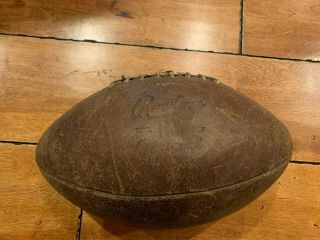Vintage 1940s Rawlings R5 Official Football Leather Rare