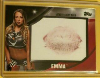 2016 Topps Authentic Kiss Card Emma 84/99 Rare Wwe Wwf Nxt Awesome Card