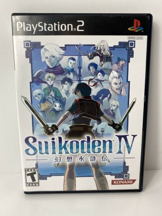 Suikoden Iv (sony Playstation 2,  2005) Ps2 Rare Vg