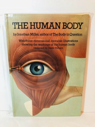 The Human Body Jonathan Miller,  David Pelham 1983 Hardcover 3d Pop Up Book Rare